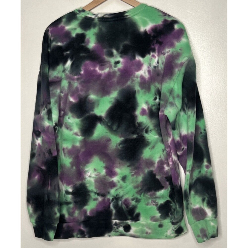 OOGIE BOOGIE Sweatshirt Medium The Nightmare Before Christmas Tie-Dye Dice Crew - Picture 2 of 5